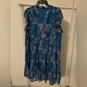 SHEIN Blue Floral Dress